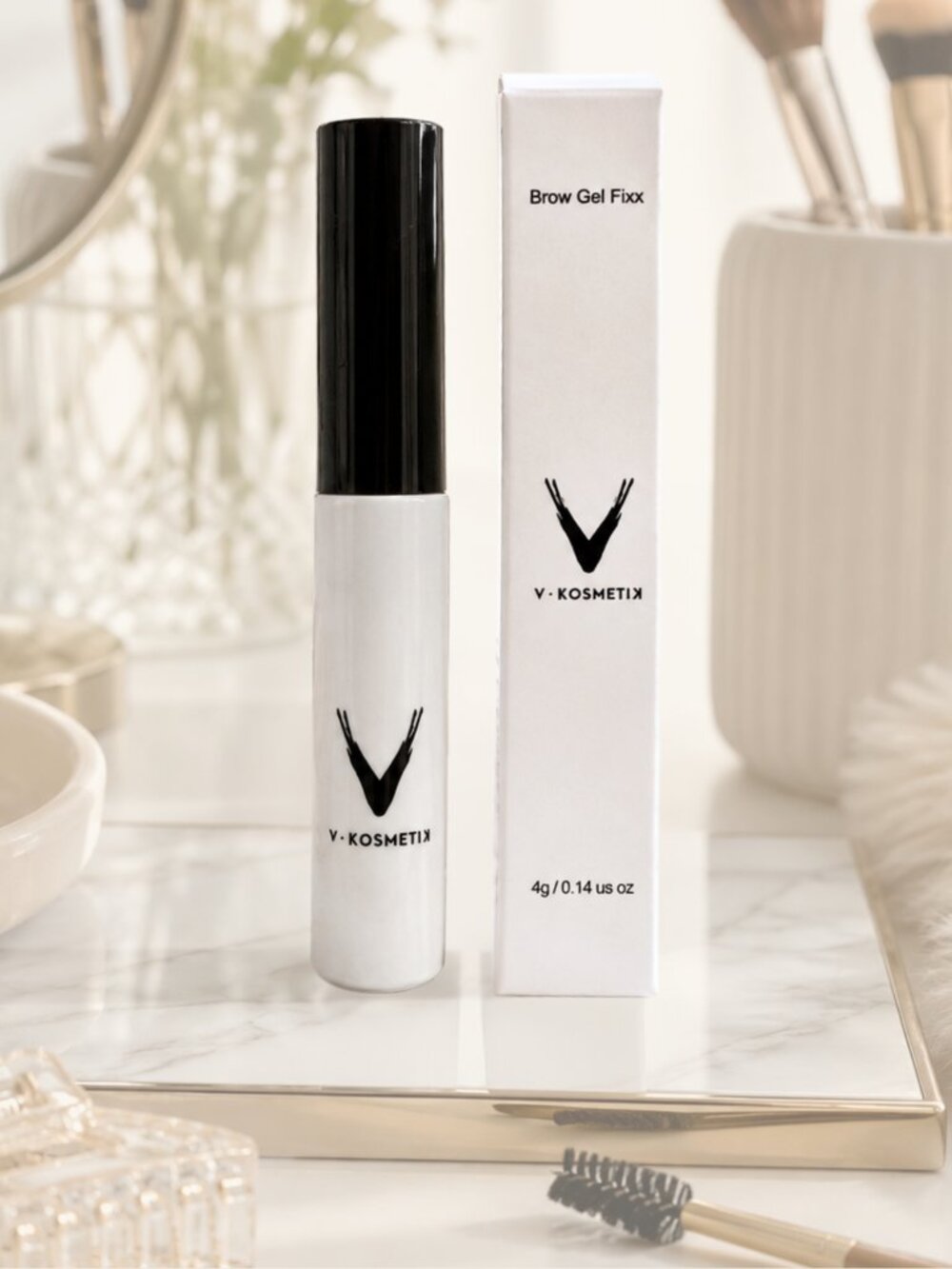 V Kosmetik Clear Brow Gel Fixx 4g Natural Look Tames Brows Structured